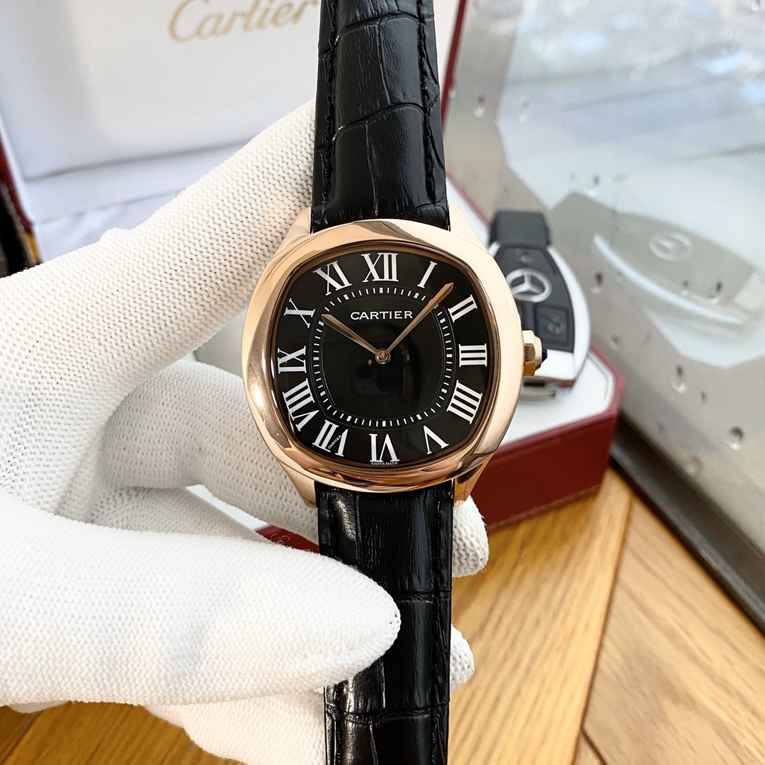 Cartler 男性用自動機械腕時計 316精鋼製 42mm