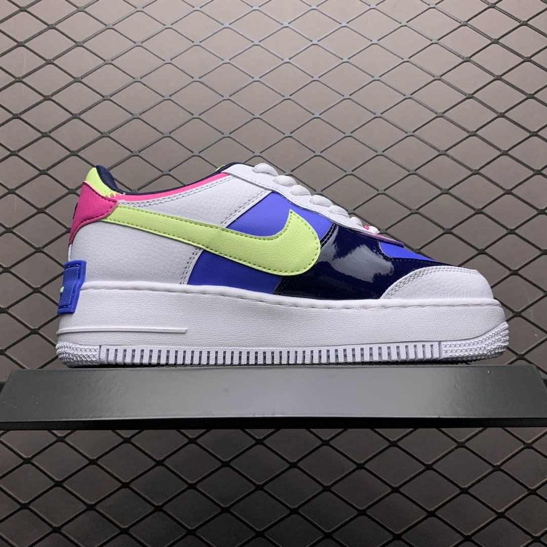 240 Nike Air Force 1 Shadow 解构系列空军一号低帮运动休闲板鞋 CJ1641-100