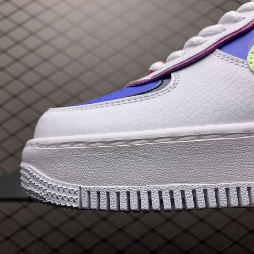 240 Nike Air Force 1 Shadow 解构系列空军一号低帮运动休闲板鞋 CJ1641-100
