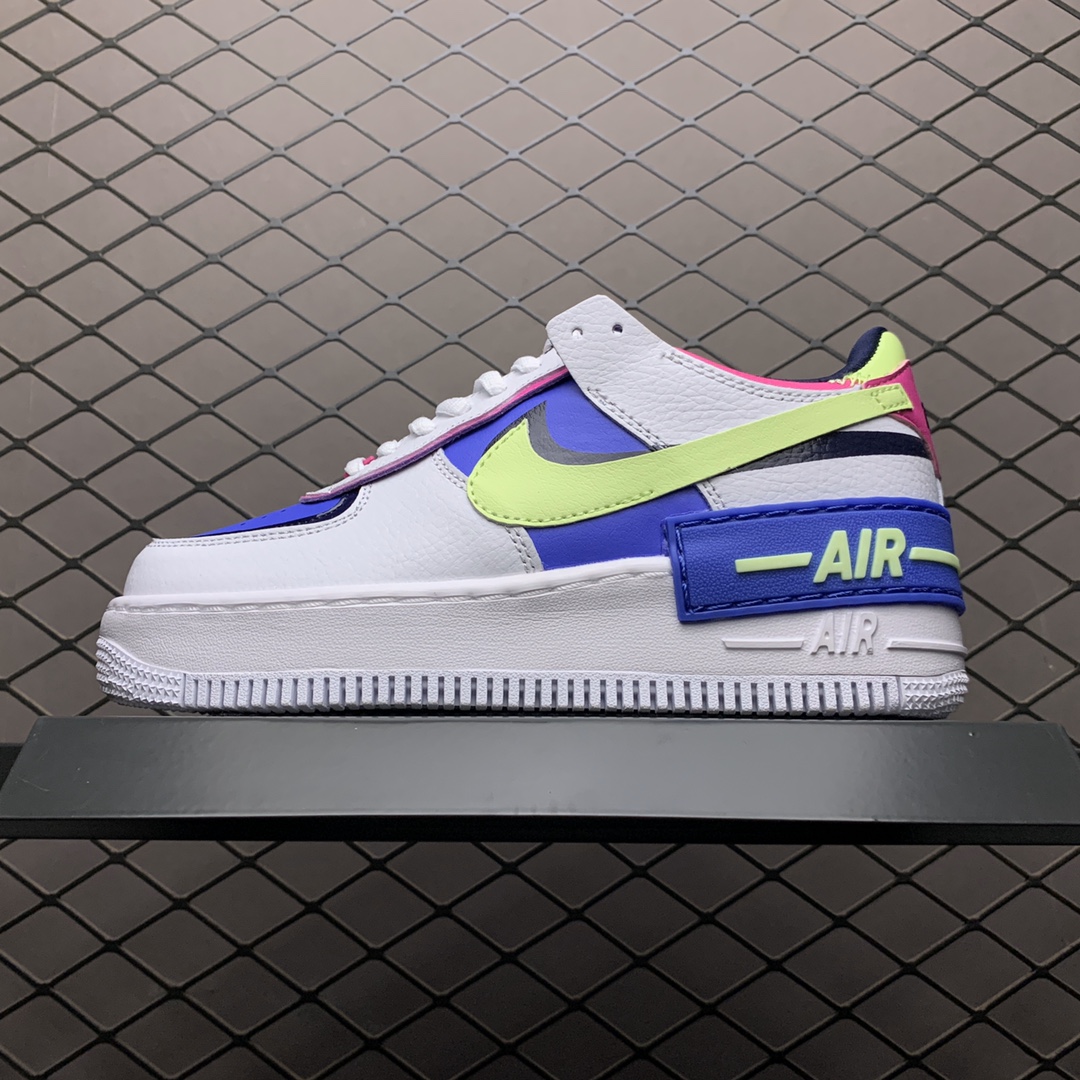 240 Nike Air Force 1 Shadow 解构系列空军一号低帮运动休闲板鞋 CJ1641-100