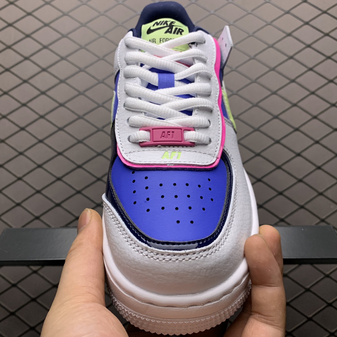 240 Nike Air Force 1 Shadow 解构系列空军一号低帮运动休闲板鞋 CJ1641-100
