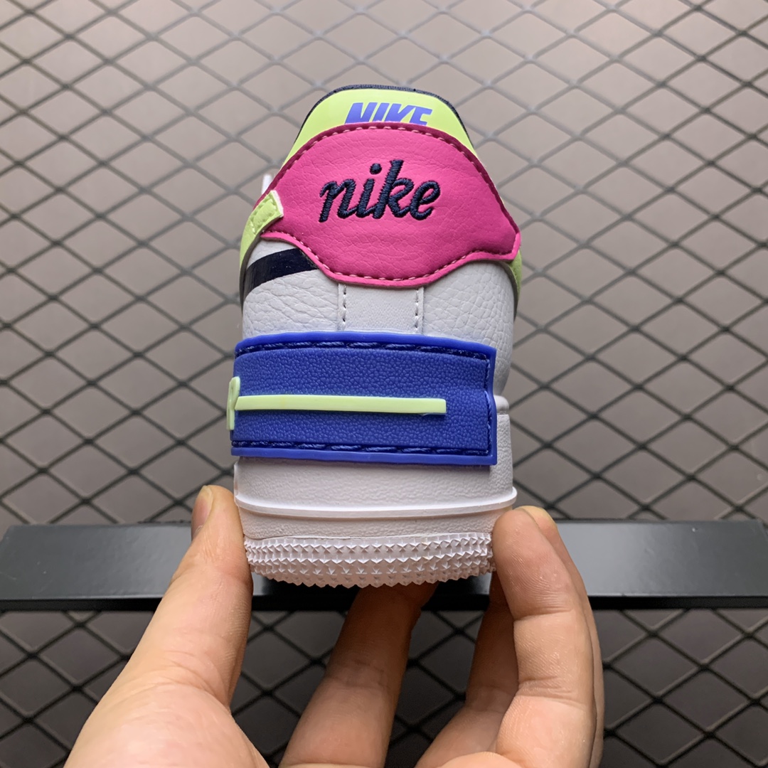 240 Nike Air Force 1 Shadow 解构系列空军一号低帮运动休闲板鞋 CJ1641-100