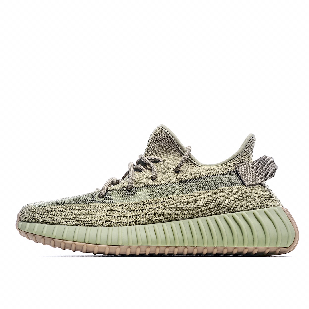 H0 新配色首发“抹茶绿”Adidas Boost Yeezy 350V2 侃爷椰子350 FY5346 抹茶绿 外贸出货 独家最大