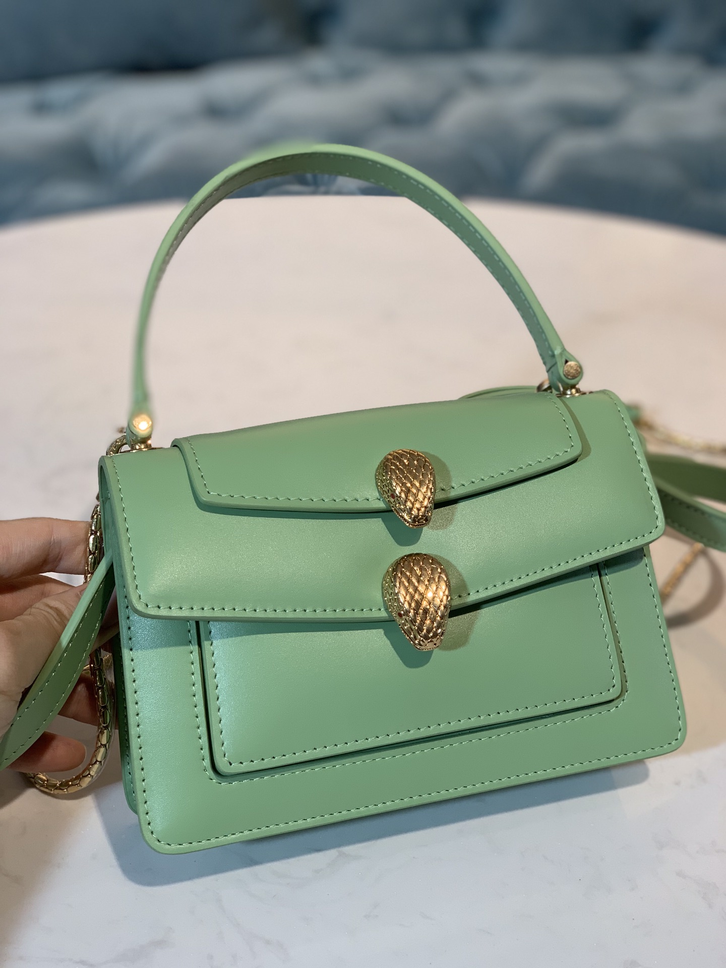 Alexander Wang X BVLGARI合作限量款意大利小牛皮手提包288737