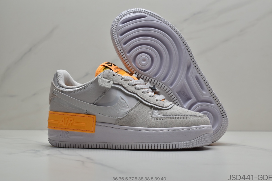 200 公司级Nike  Air Force 1 Shadow 粉橙拼接CU3446-001