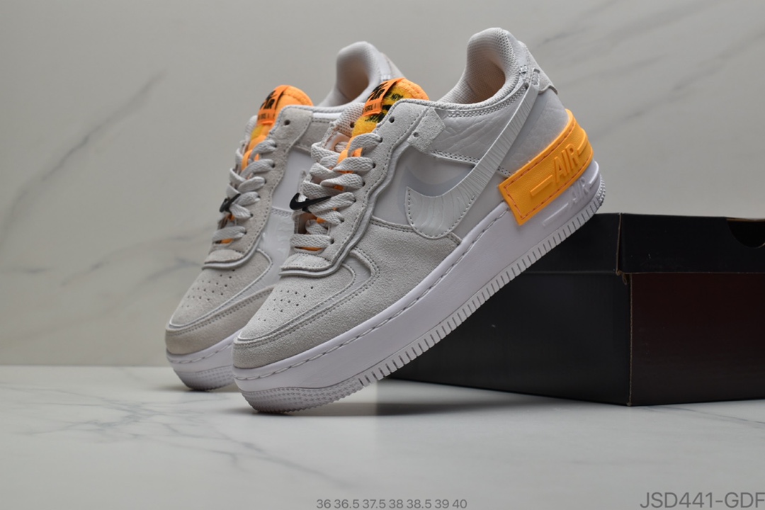 200 公司级Nike  Air Force 1 Shadow 粉橙拼接CU3446-001