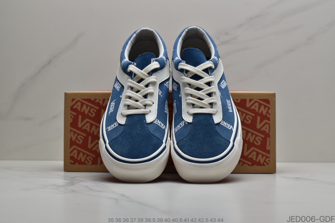 150 公司级Vans Bold Ni 经典雾霾蓝/荧光绿 采用多Logo