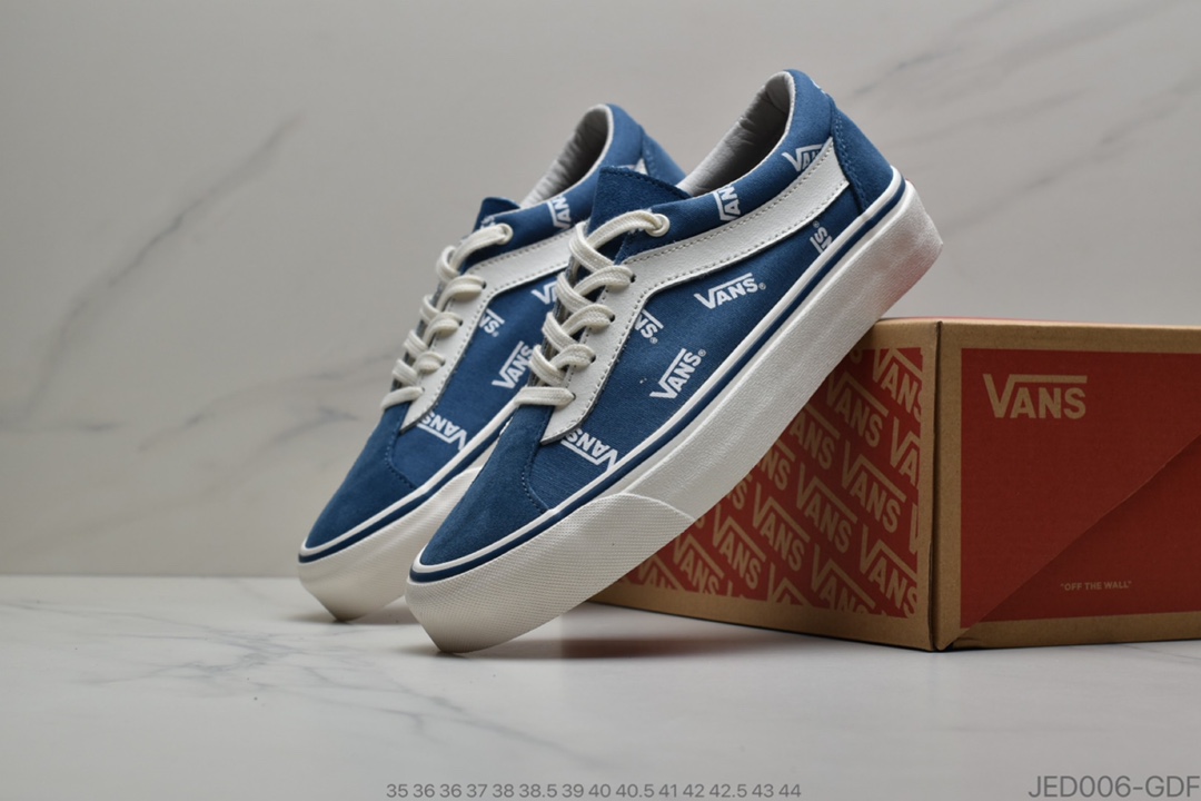 150 公司级Vans Bold Ni 经典雾霾蓝/荧光绿 采用多Logo