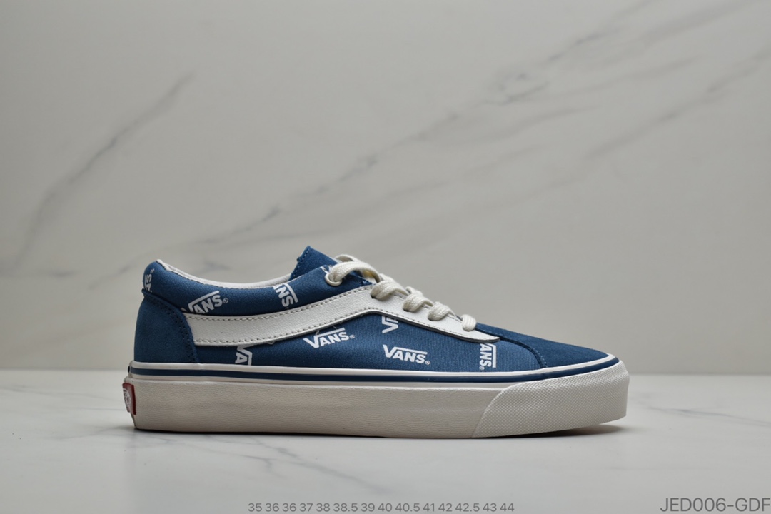 150 公司级Vans Bold Ni 经典雾霾蓝/荧光绿 采用多Logo