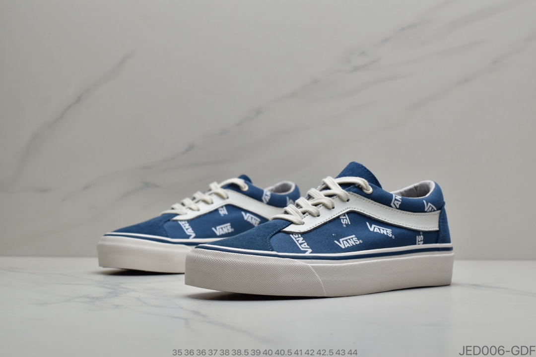150 公司级Vans Bold Ni 经典雾霾蓝/荧光绿 采用多Logo