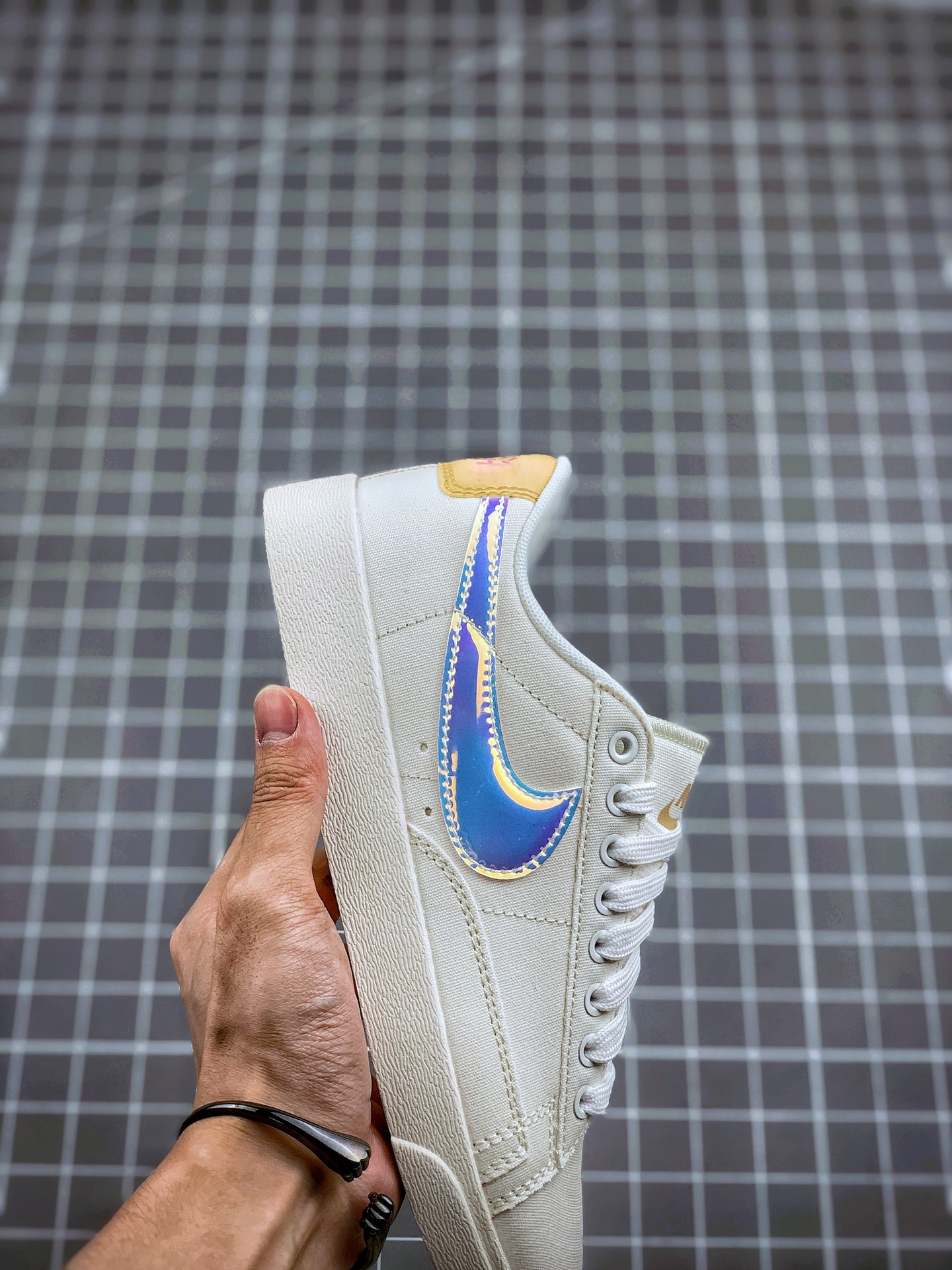 170 Nike Blazer Premium Canvas  ”Shanghai” 上海ID城市限定系列 浅咬花鞋底复古经典低帮开拓者休闲运动板鞋