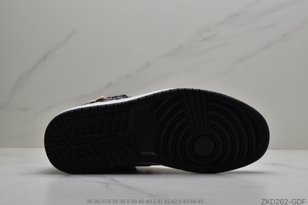 270 BespokeIND x 斯科特Travis Scott  x Air Jordan 1 High OG ”Jackboys”AJ1乔丹一代经典高帮文化百搭休闲运动篮球鞋“TS联名腰果花黑白粉棕”CT5053-001