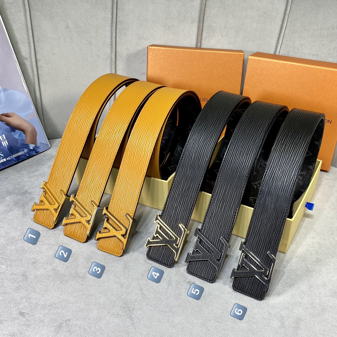 Louis Vuitton Belts Men Epi Canvas