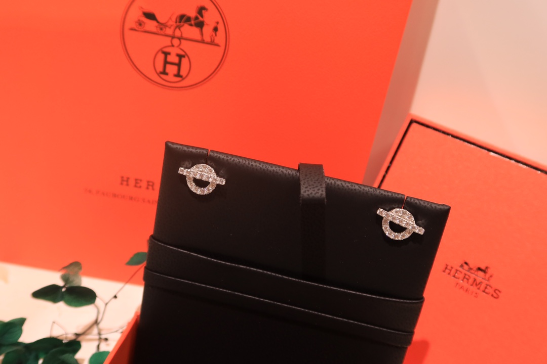 Hermès 爱马仕耳钉finesse新款 镂空