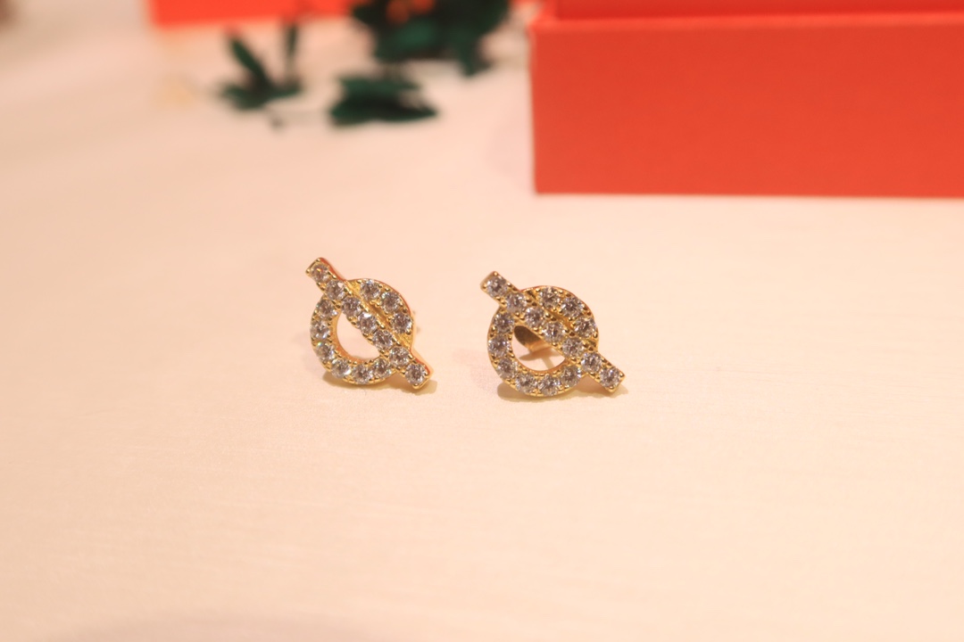 Hermès 爱马仕耳钉finesse新款 镂空