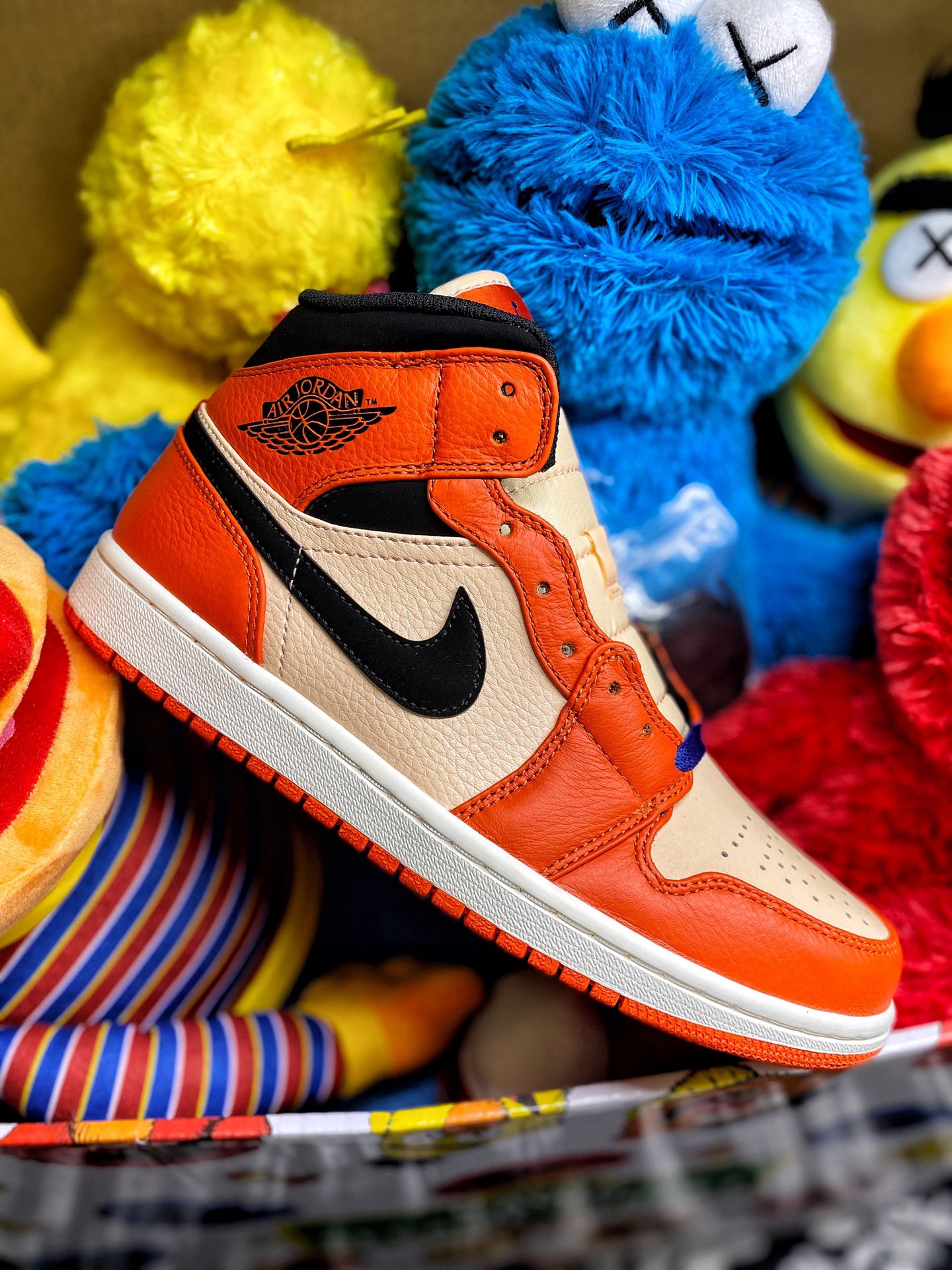 市售最强aj1mid中帮 悟空全鞋正品原材料 本地自取260