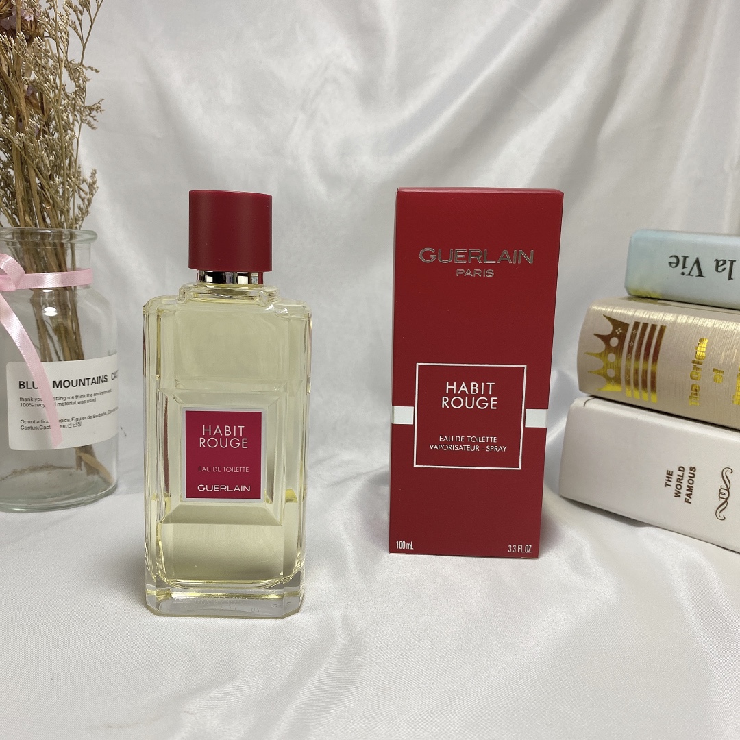 Guerlain Habit Rouge Eau de Toilette - Classic Men's Fragrance, 100ml 2 i1591438418 1447 0