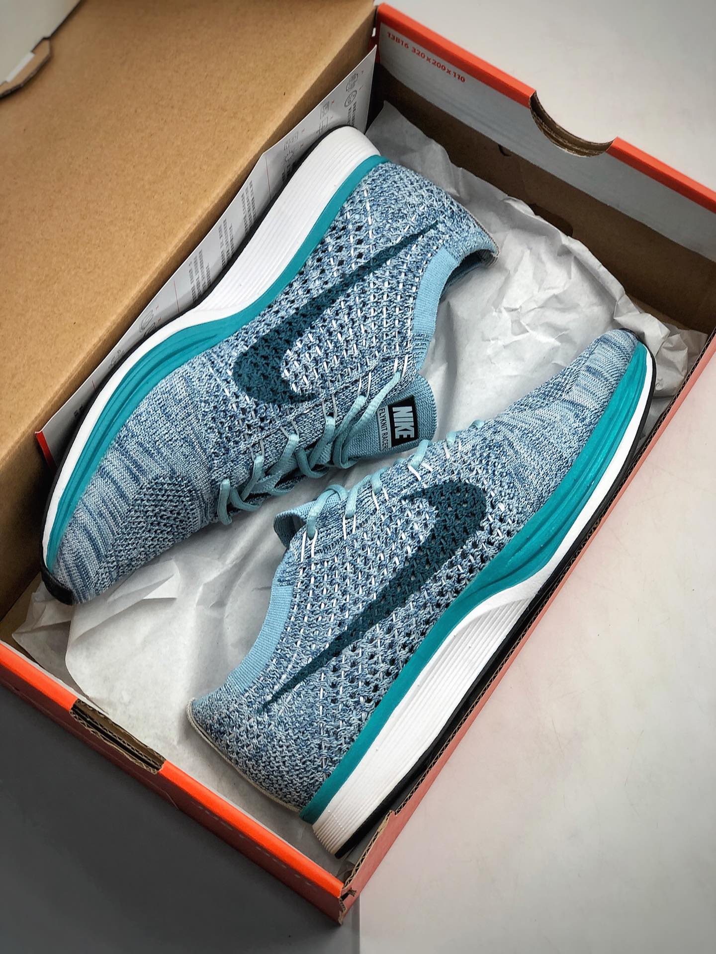 240  公司级 阴阳飞线 瑞瑟 跑鞋 阴阳鞋Nike Flyknit Racer原盒原底原面