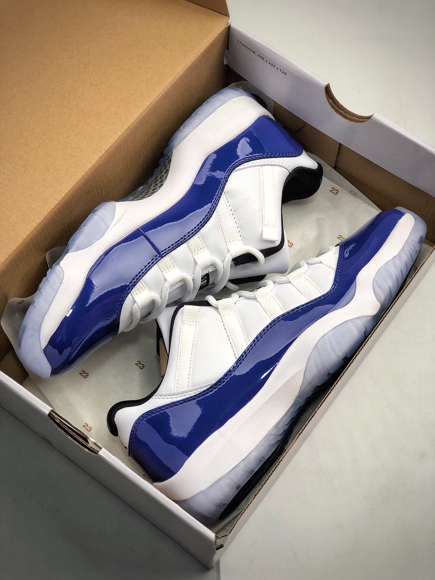 450  Air Jordan 11 Concord AJ11 乔丹11代 白兰