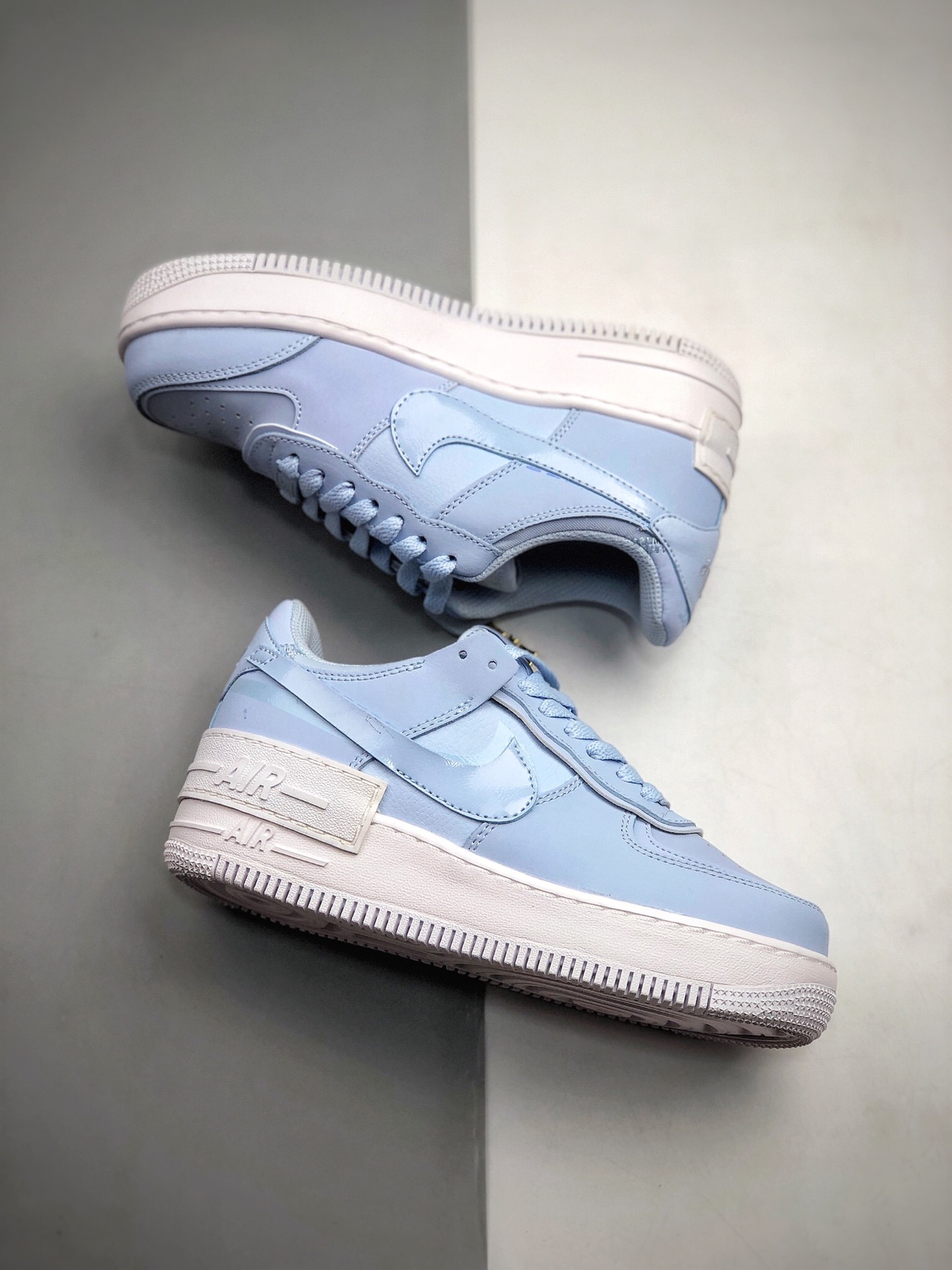 240 Nike WMNS Air Force 1 Shadow 空军一号轻量增高低帮百搭板鞋”拼接马卡龙” CV3020 400