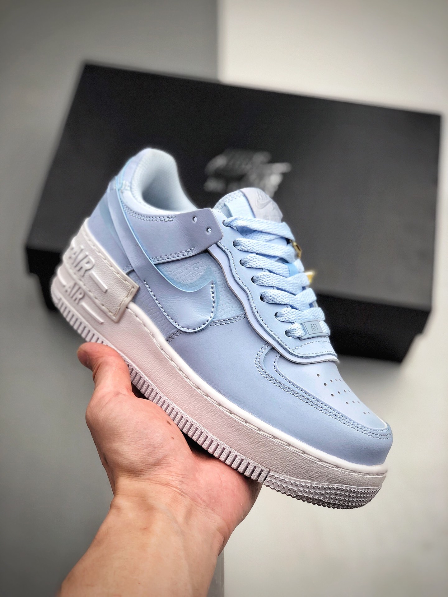 240 Nike WMNS Air Force 1 Shadow 空军一号轻量增高低帮百搭板鞋”拼接马卡龙” CV3020 400