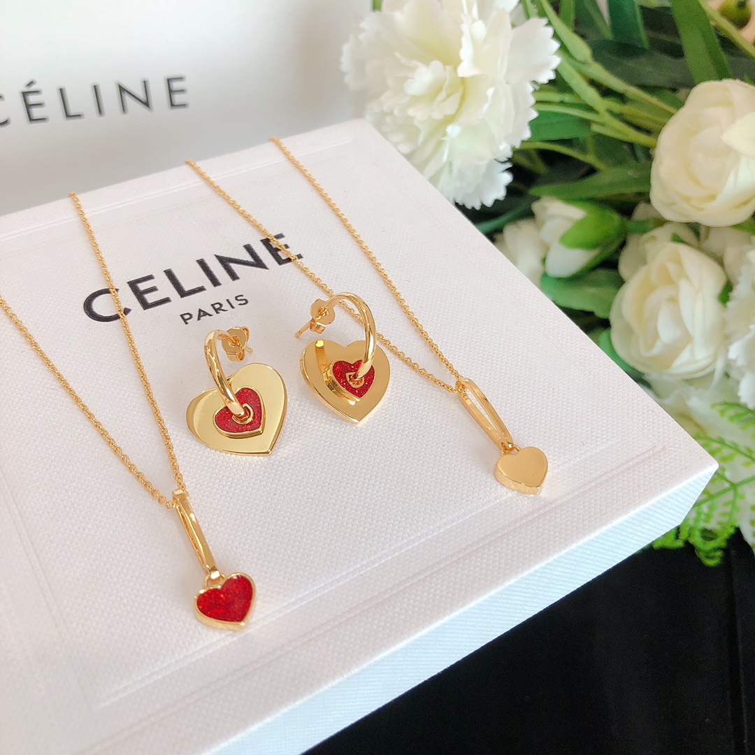 Celine Jewelry Earring Necklaces & Pendants Only sell high-quality
 Yellow Brass