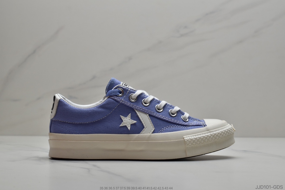 130 公司级 匡威CONVERSE BREAKSTAR 日本限定紫罗兰星箭 低帮情侣帆布鞋