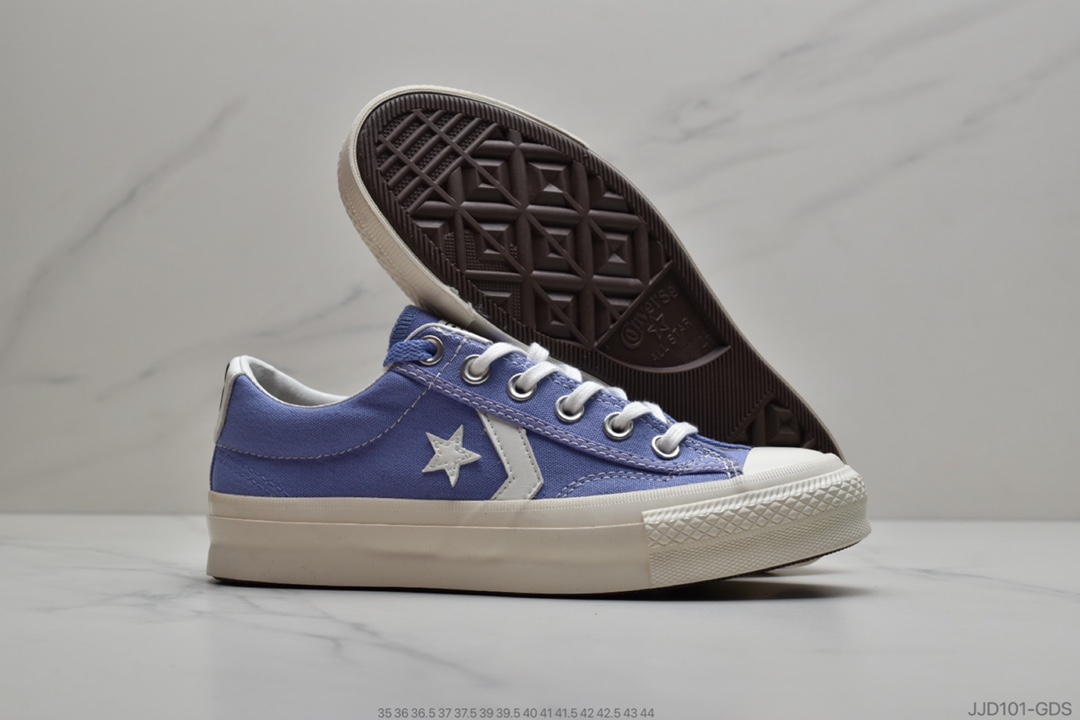 130 公司级 匡威CONVERSE BREAKSTAR 日本限定紫罗兰星箭 低帮情侣帆布鞋