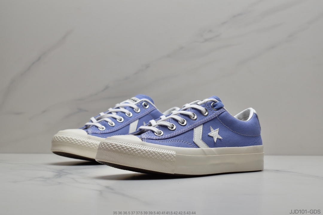 130 公司级 匡威CONVERSE BREAKSTAR 日本限定紫罗兰星箭 低帮情侣帆布鞋