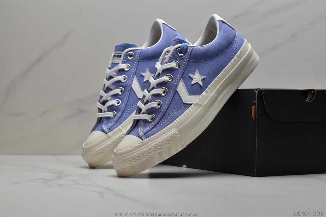 130 公司级 匡威CONVERSE BREAKSTAR 日本限定紫罗兰星箭 低帮情侣帆布鞋