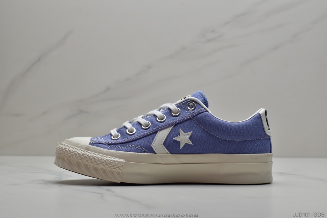 130 公司级 匡威CONVERSE BREAKSTAR 日本限定紫罗兰星箭 低帮情侣帆布鞋