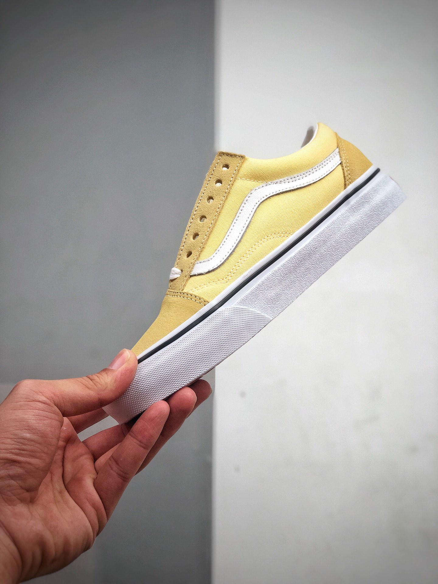 150 是心动的配色 Vans Authentic 44 DX / Old Skool 万斯  柠檬黄 低帮硫化帆布鞋