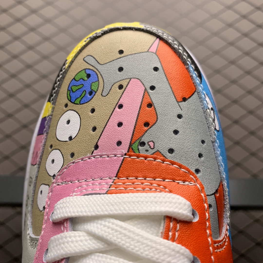 190 新版本 Ruohan Wang x Nike Air Force 1 空军一号低帮运动休闲板鞋 CZ3990-900 华人艺术家联名