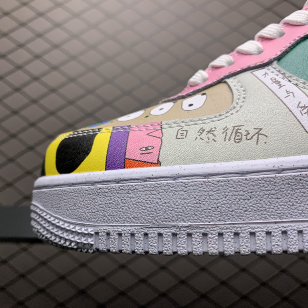 190 新版本 Ruohan Wang x Nike Air Force 1 空军一号低帮运动休闲板鞋 CZ3990-900 华人艺术家联名