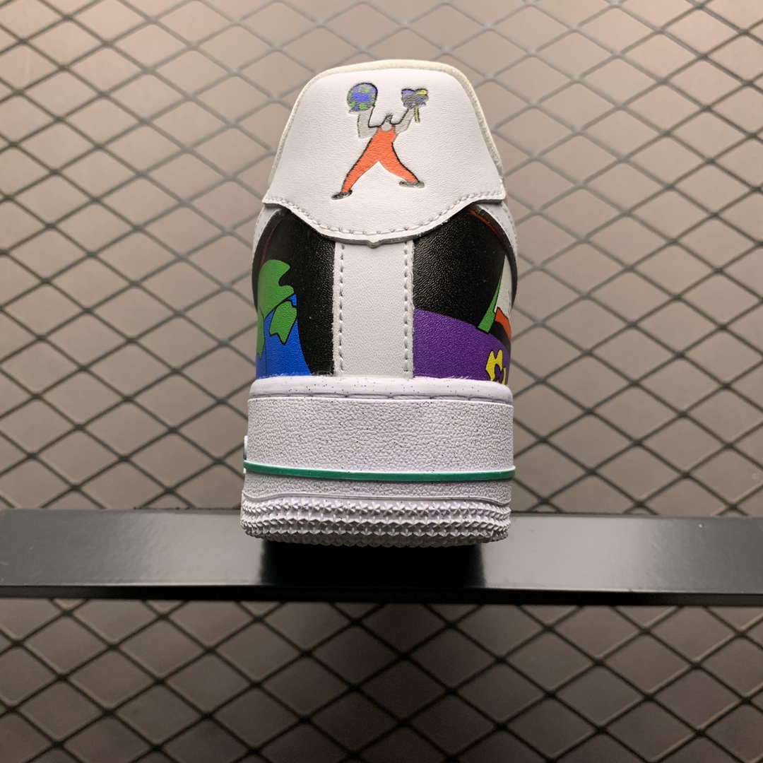 190 新版本 Ruohan Wang x Nike Air Force 1 空军一号低帮运动休闲板鞋 CZ3990-900 华人艺术家联名