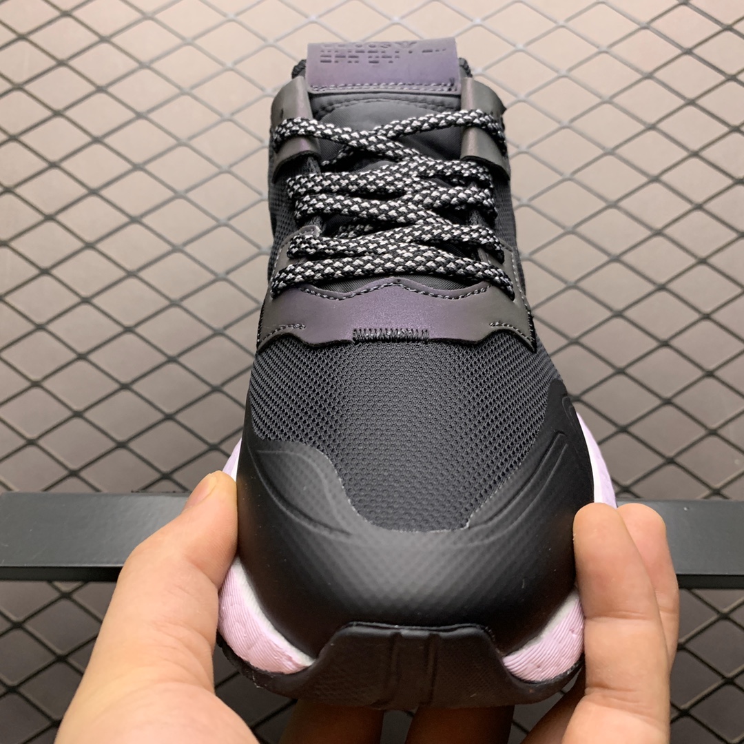 180 Adidas 阿迪达斯 Nite Jogger Boost 夜行者真爆大底复古跑鞋 EF5421