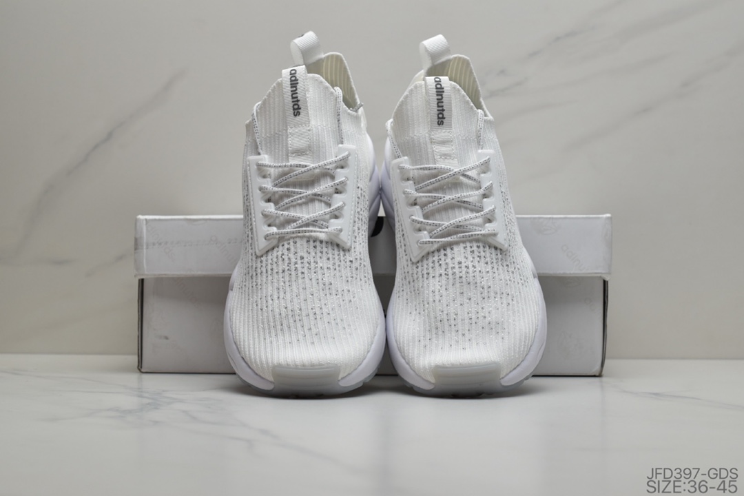 170 公司级 阿迪 Adlnutds Yeizi Boost 新满款天星椰子ADS19002  -003弹力透编气制鞋面 轻大弹底 针袜织子鞋 休闲跑慢鞋   尺码:36-45 ID:JFD397-GDS