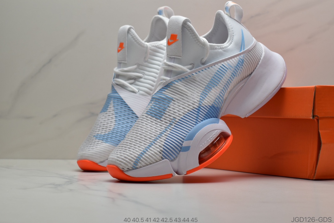 180 2020全新耐克Nike Air Zoom SuperRep超跑代表者健身训练系列轻量弓型运动慢跑鞋“尼克斯蓝白橙”BQ7043-400