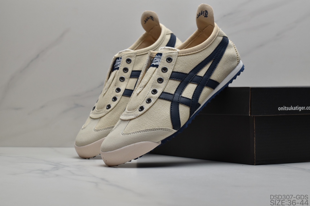 100 Asics 亚瑟士 Onitsuka Tiger 鬼冢虎 原装四联吊牌 中底纸板钢印 日系轻便运动休闲鞋  货号：D3K0N-0143