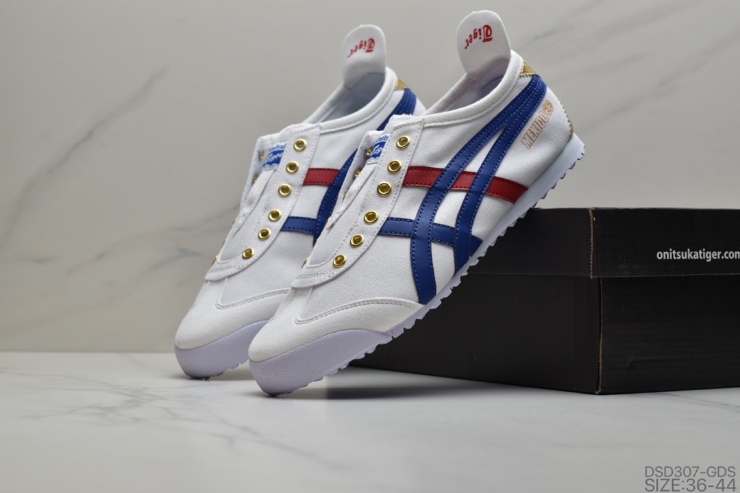 100 Asics 亚瑟士 Onitsuka Tiger 鬼冢虎 原装四联吊牌 中底纸板钢印 日系轻便运动休闲鞋  货号：D3K0N-0143