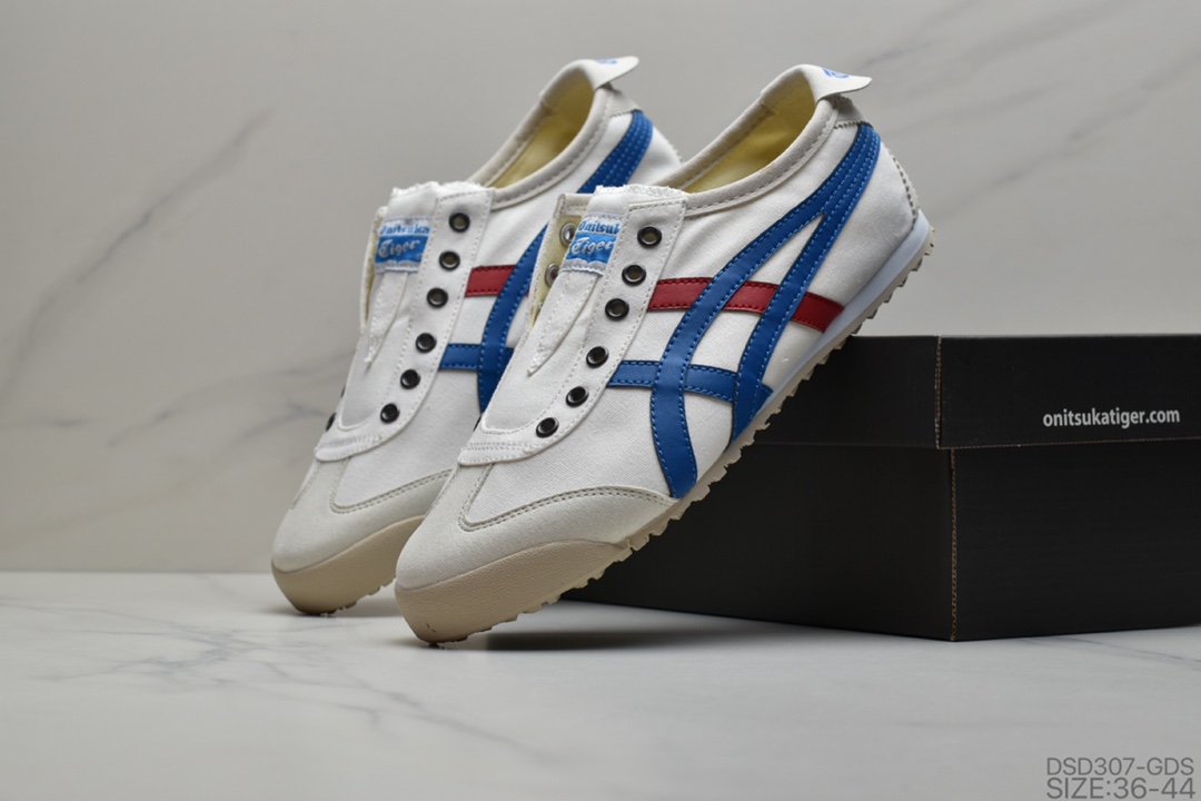 100 Asics 亚瑟士 Onitsuka Tiger 鬼冢虎 原装四联吊牌 中底纸板钢印 日系轻便运动休闲鞋  货号：D3K0N-0143