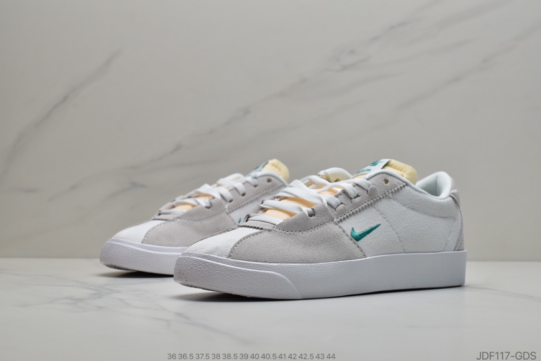 125 耐克Nike SB Zoom Bruin Edge”White/Green/Orange”布莱恩解构系列低帮开拓者休闲运动板鞋“白灰黄绿亮绿小双钩”CD5036-200