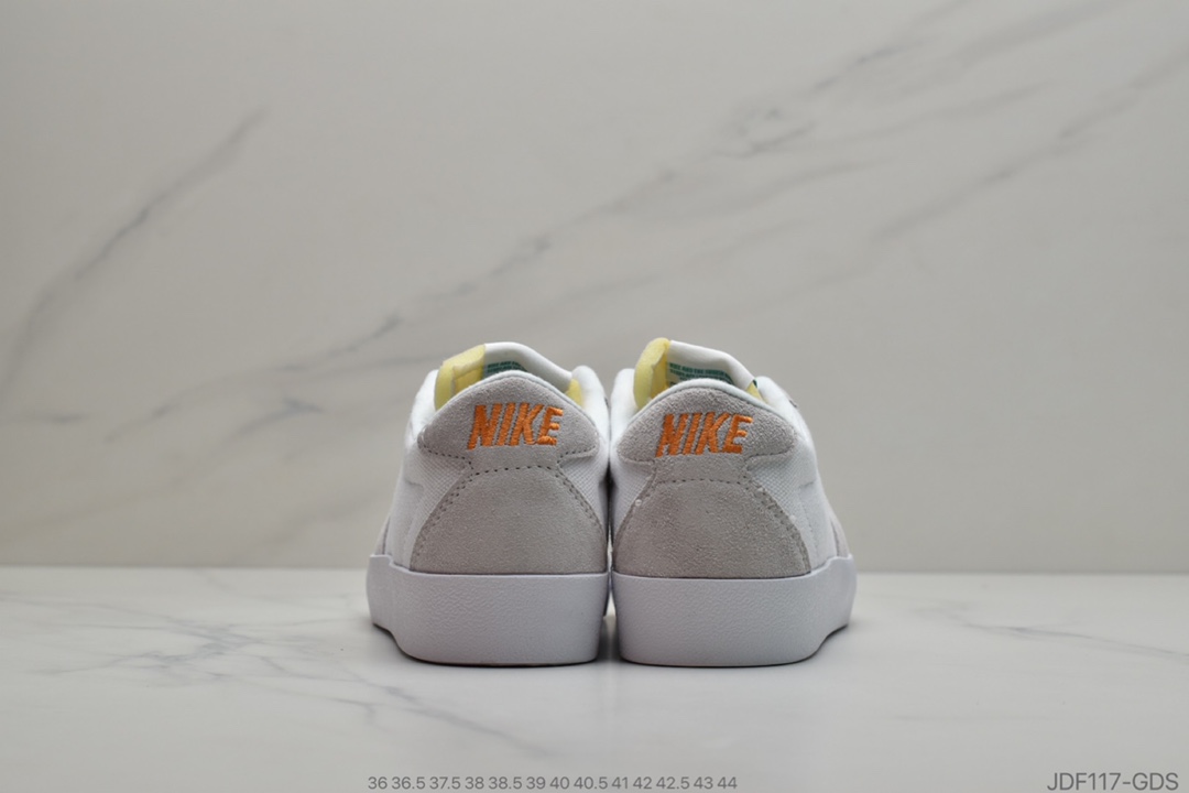 125 耐克Nike SB Zoom Bruin Edge”White/Green/Orange”布莱恩解构系列低帮开拓者休闲运动板鞋“白灰黄绿亮绿小双钩”CD5036-200