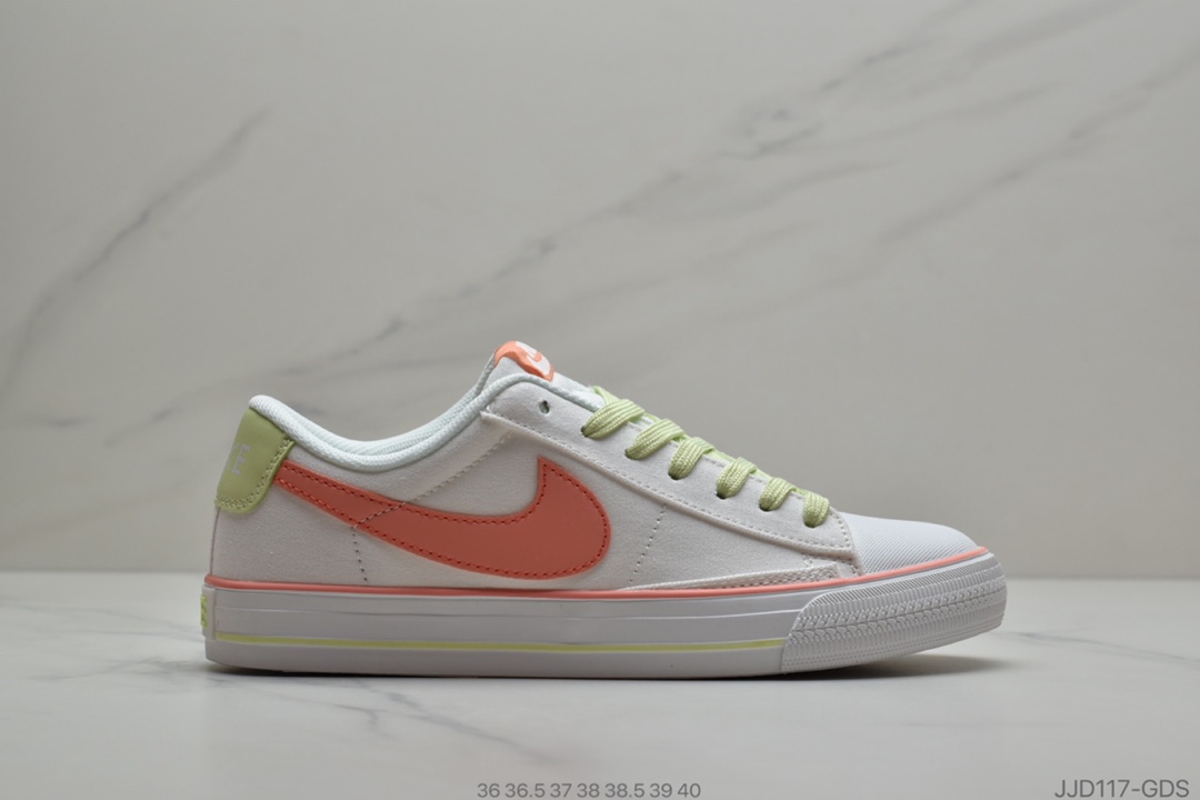 130 耐克 Nike Court Lite Wmns 开拓者 SB 低帮系带 帆布面 情侣休闲百搭校园板鞋