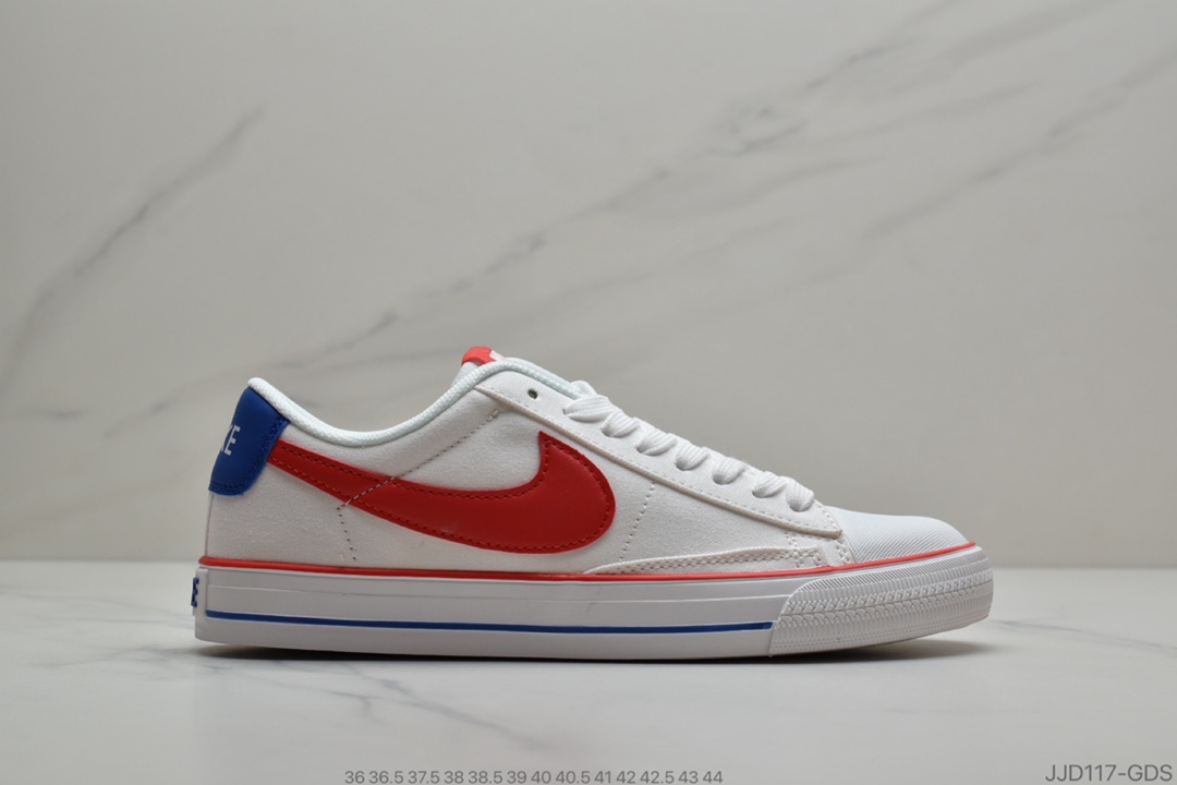 130 耐克 Nike Court Lite Wmns 开拓者 SB 低帮系带 帆布面 情侣休闲百搭校园板鞋
