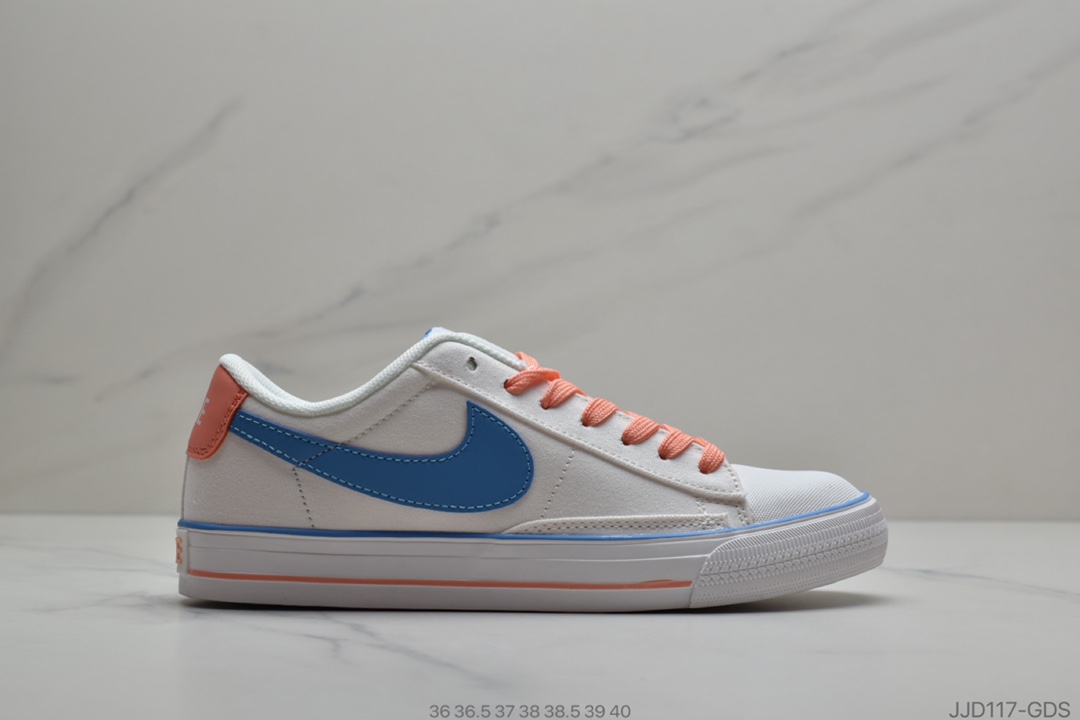 130 耐克 Nike Court Lite Wmns 开拓者 SB 低帮系带 帆布面 情侣休闲百搭校园板鞋