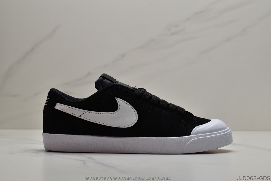 130 耐克/NIKE SB BLAZER ZOOM XT 耐克开拓者系列 开口笑包头低帮滑板鞋 货号：864348-019