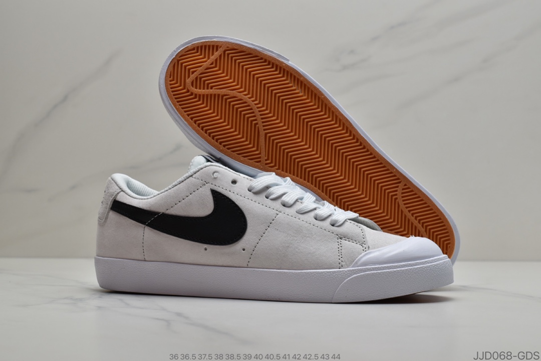 130 耐克/NIKE SB BLAZER ZOOM XT 耐克开拓者系列 开口笑包头低帮滑板鞋 货号：864348-019