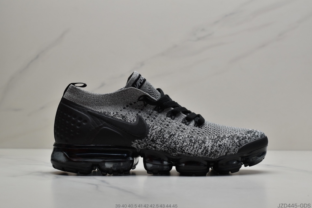 140 耐克Nike Air Vapormax Flyknit 2.0 2018二代大气垫 弹性针织鞋面  全新视觉大气垫跑鞋   货号：942843-800
