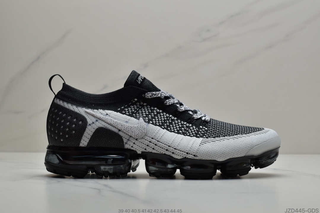 140 耐克Nike Air Vapormax Flyknit 2.0 2018二代大气垫 弹性针织鞋面  全新视觉大气垫跑鞋   货号：942843-800